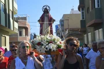 Procesión marítimo-terrestre de Melenara 2018 (Foto TA)
